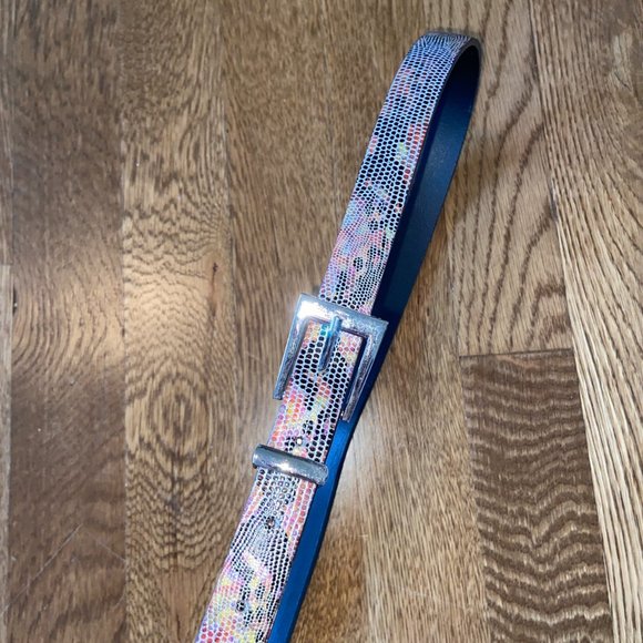 Rainbow snake skin skinny belt - Picture 2 of 4